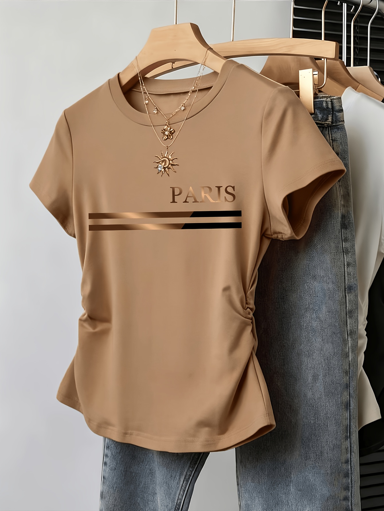 Street Fashion In Paris - T-shirt d'été pour femmes, imprimé PARIS