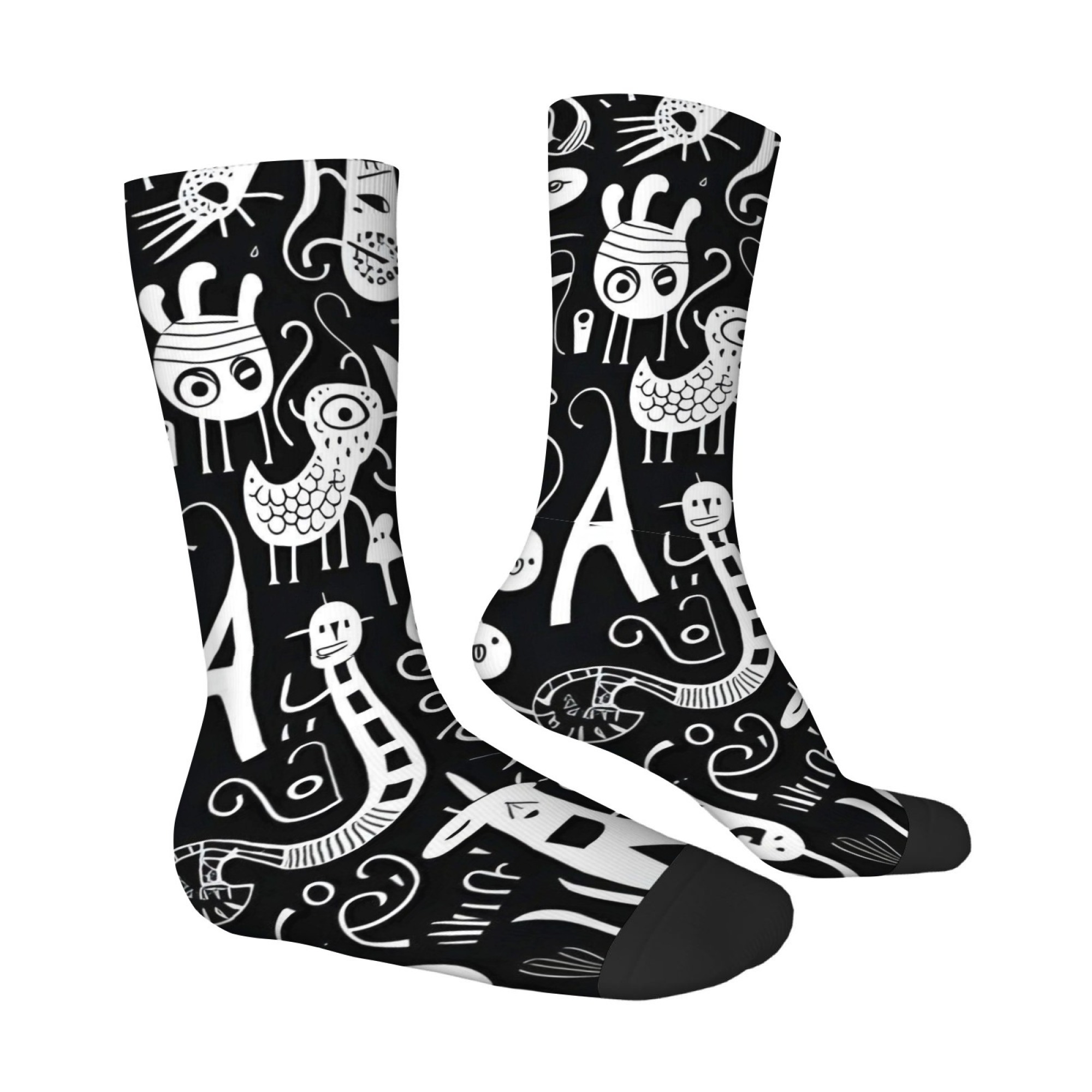 Quirky Street Fashion - Chaussettes pour hommes à motif graffiti