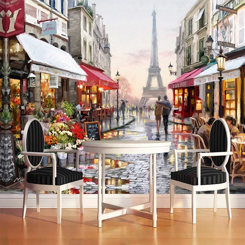 Street Fashion Wallpaper - Papier Peint Mural 3D Style Européen,