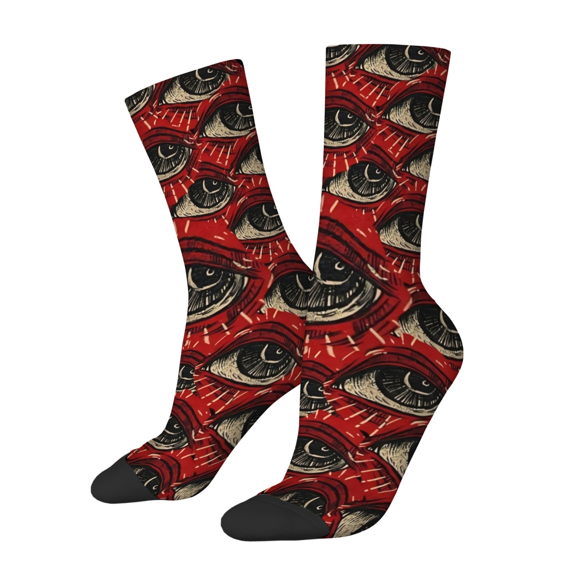 Quirky Street Fashion - Chaussettes pour hommes à motif d'yeux
