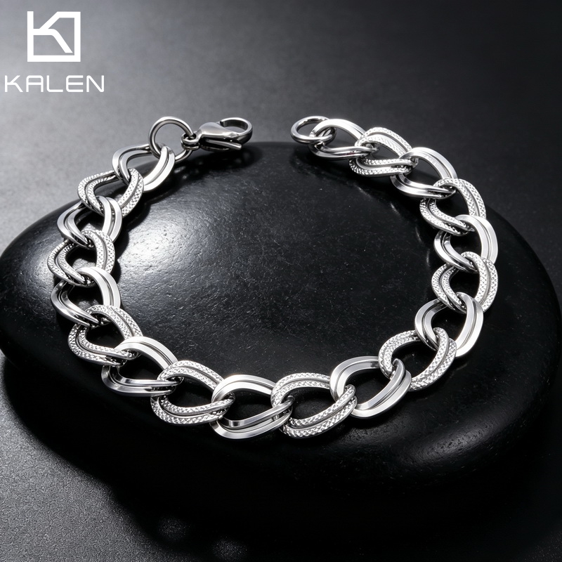 Fashion Street Singapore - Bracelet minimaliste en acier inoxydable de
