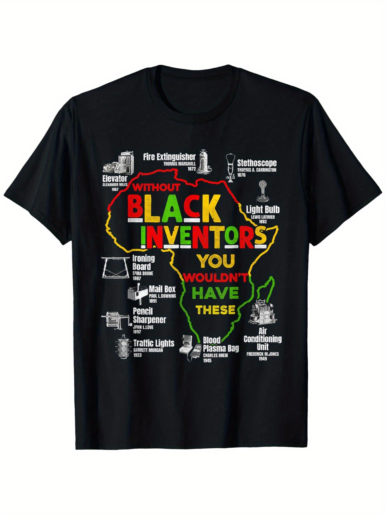 Street Fashion History - T-shirt pour hommes et femmes Black