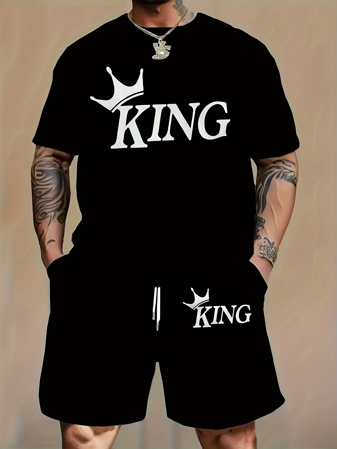 Street Fashion Clothes - Ensemble assorti 2 pièces pour hommes,