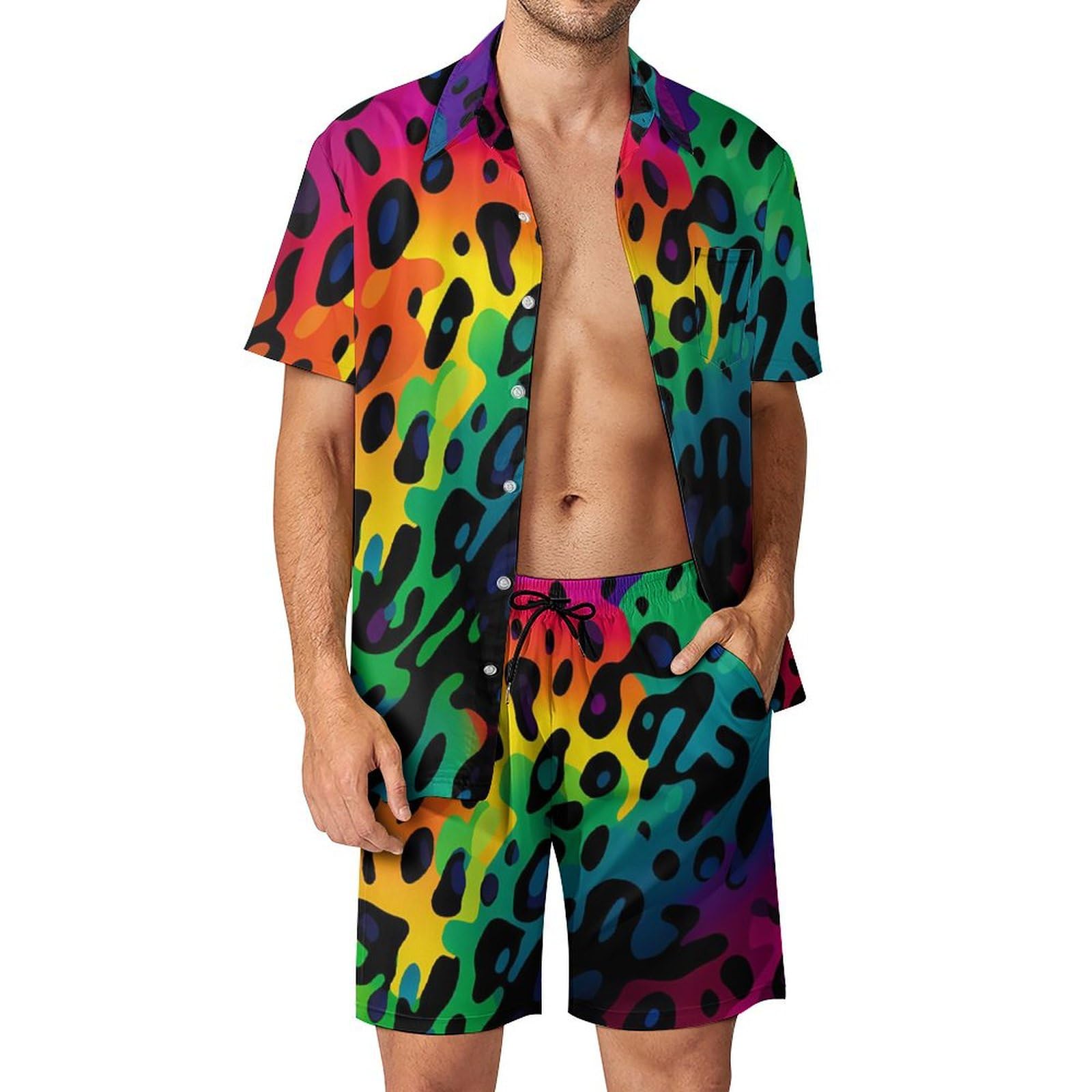 Street Fashion Clothes - Ensemble chemise et short pour homme,
