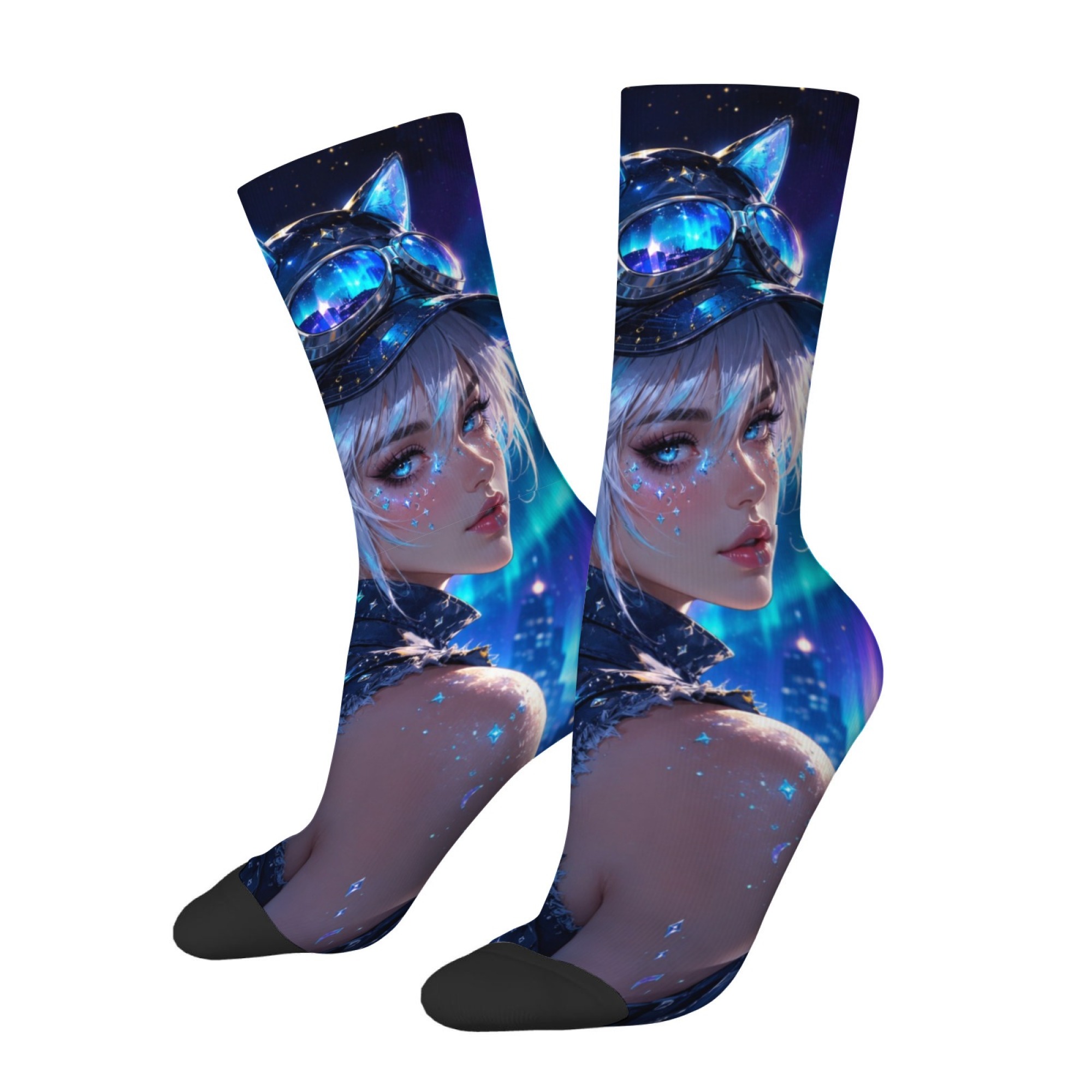 Quirky Street Fashion - Chaussettes pour hommes imprimées Hip-hop Rock