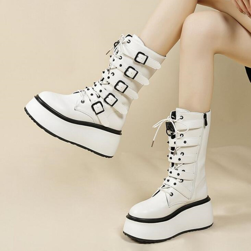 Street Fashion Brand - Bottes gothiques tendance pour femmes, bottes