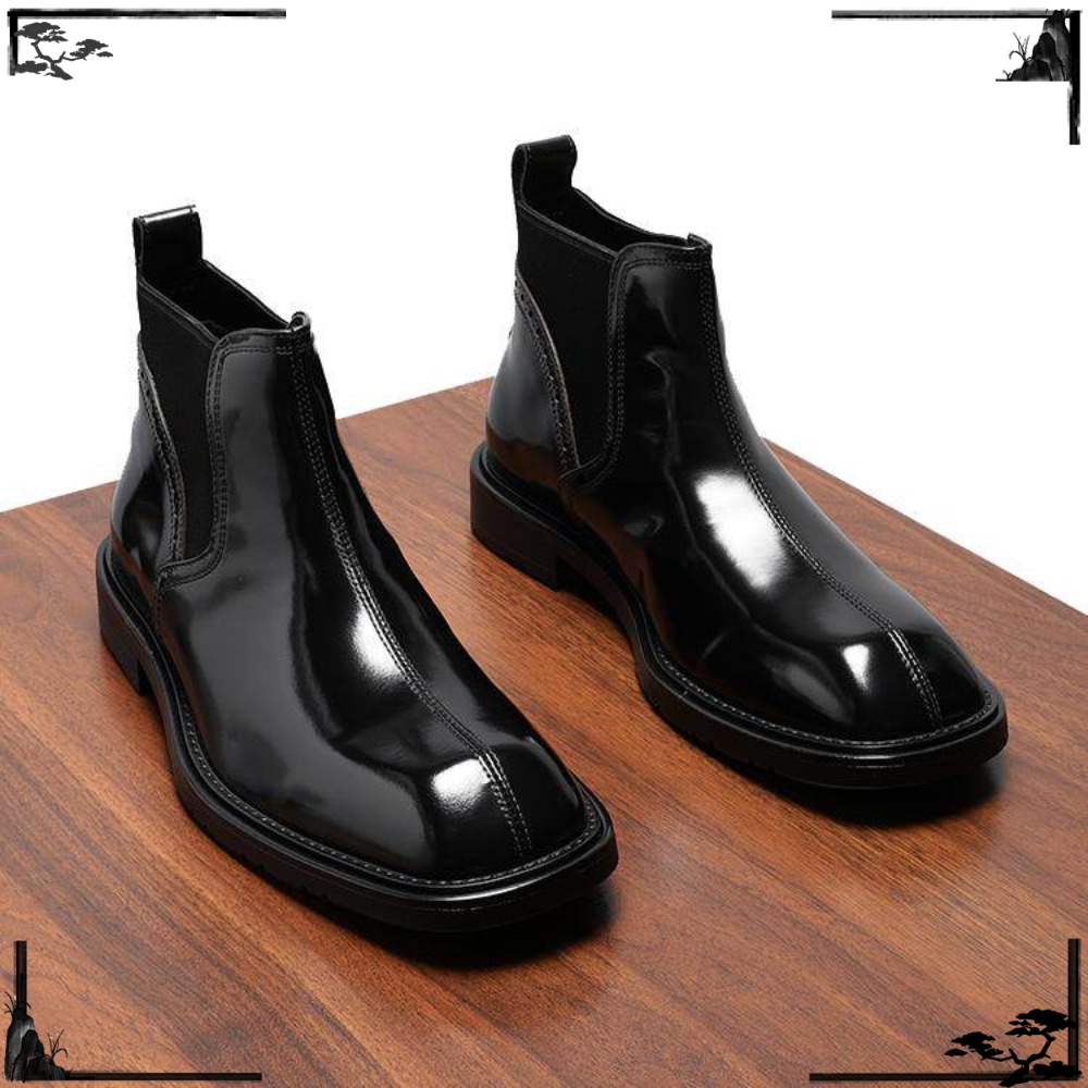 Street Fashion Online - Bottes en cuir véritable pour hommes,