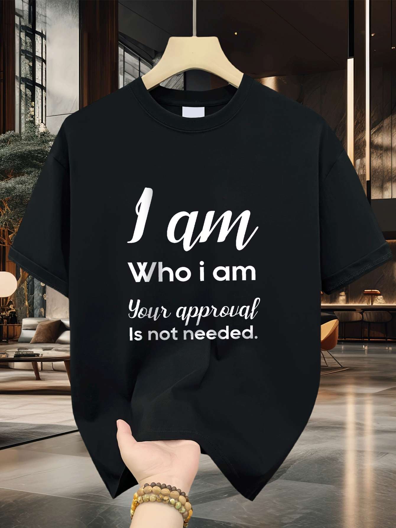 Street Fashion Quotes - T-shirt imprimé pour hommes avec citation