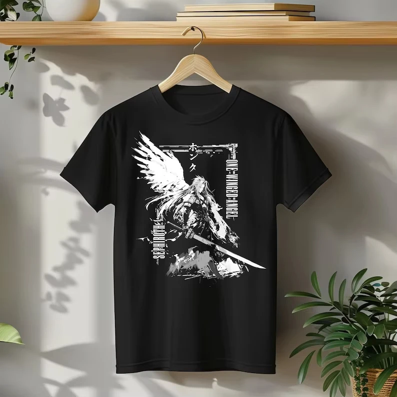 Street Fashion Game - Final Fantasy 7 Sephiroth T-shirt softstyle