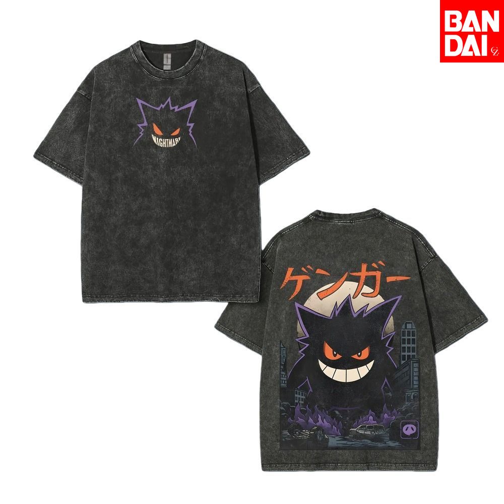 Street Fashion In Japan - T-shirt Homme Pokémon Gastly Haunter Gengar