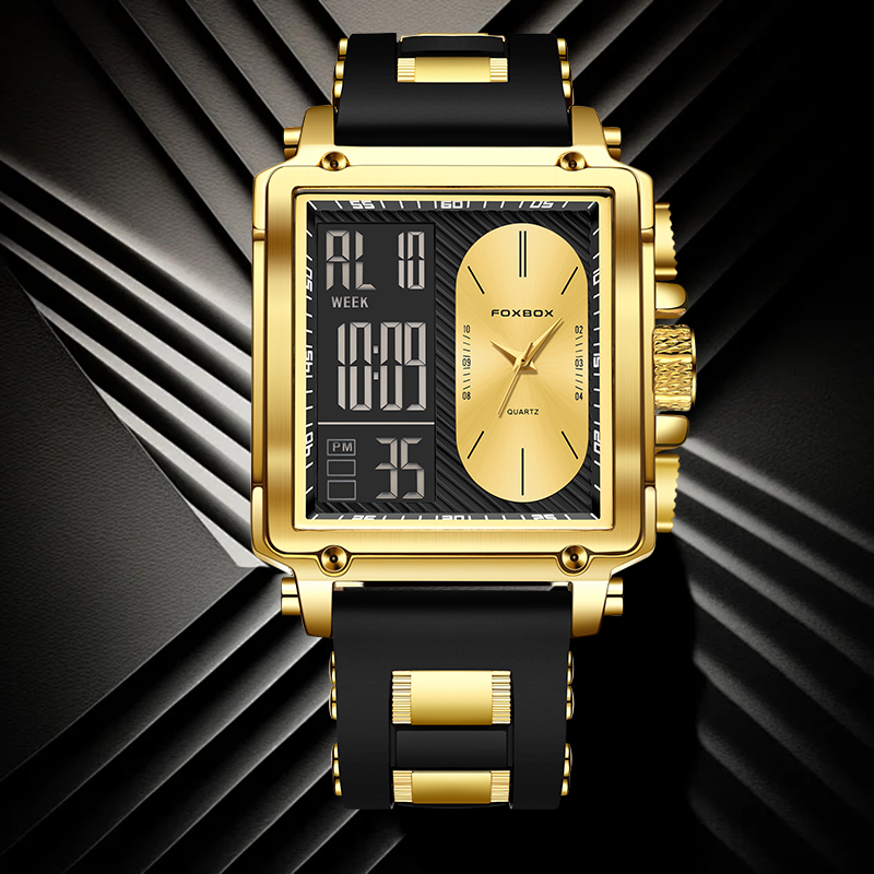 Street Fashion Week - FOXBOX Montre Électronique d'Extérieur, Style Décontracté