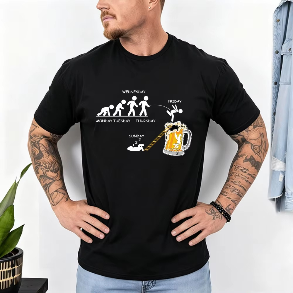 Street Fashion Week - T-shirt en coton pour homme, motif