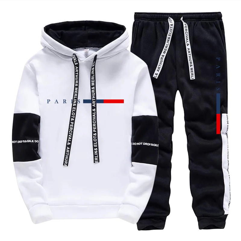 Street Fashion In Paris - Ensemble Homme/Haut à Capuche/Pantalon – Mode