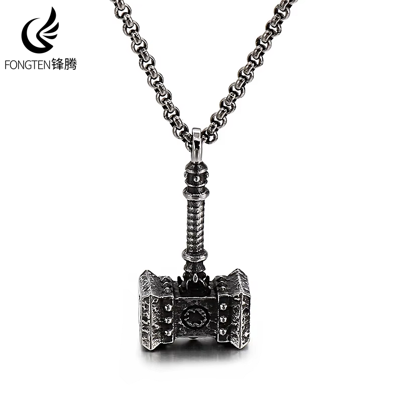 Fashion Street Singapore - Fongten-Collier pendentif tête de mort en
