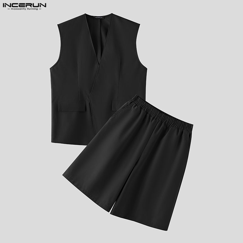 Fashion Streetwear - Ensembles Homme INCERUN – Gilets sans