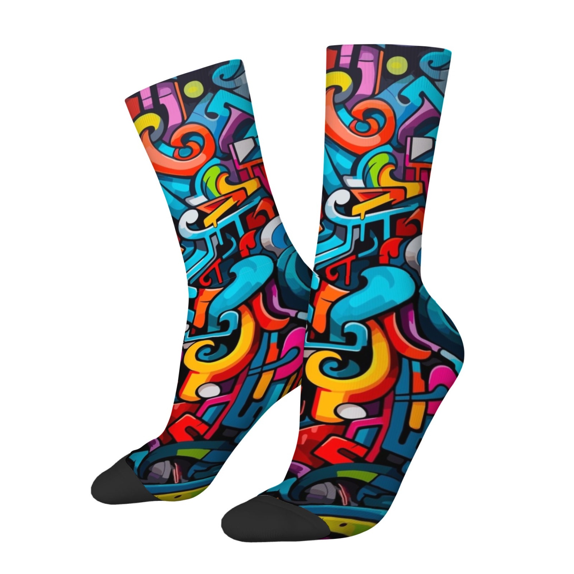 Quirky Street Fashion - Chaussettes pour hommes imprimées amusantes et