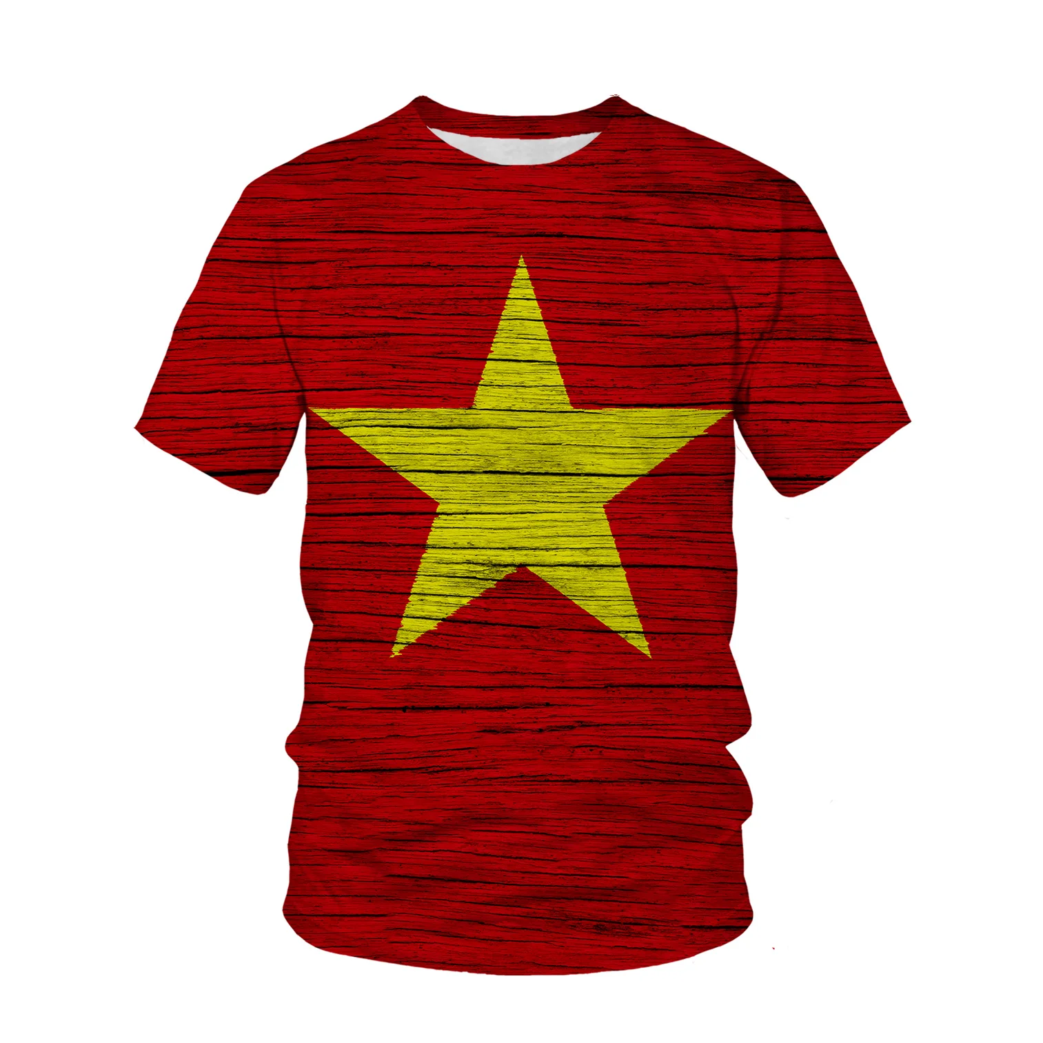 Street Fashion In Vietnam - T-shirt imprimé 3D motif drapeau du