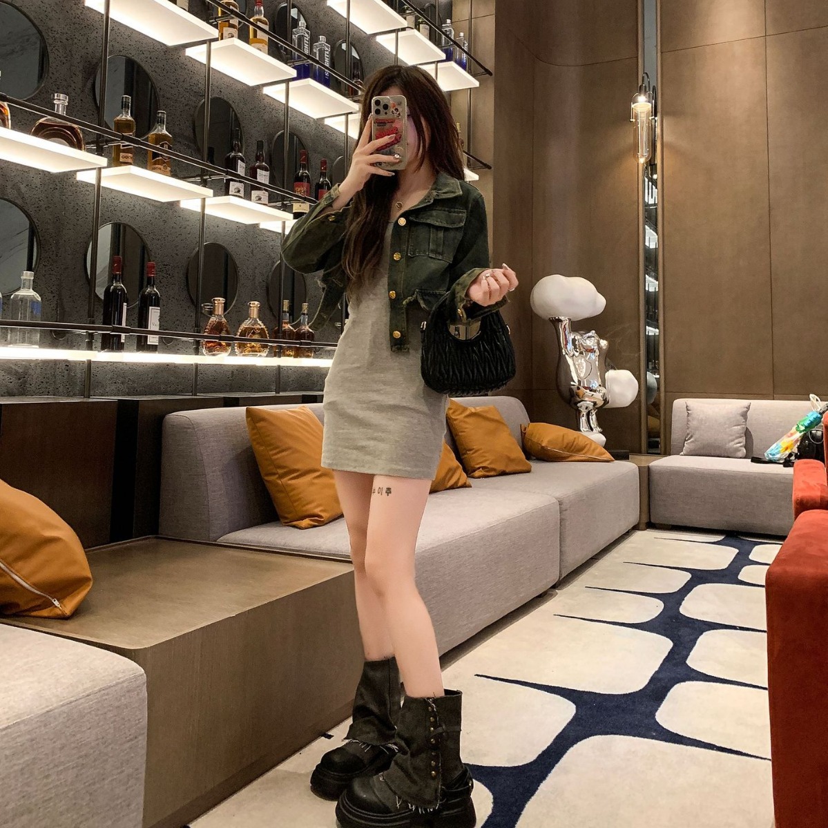 Femmes bottes mode britannique - Street Fashion Denim avis et prix