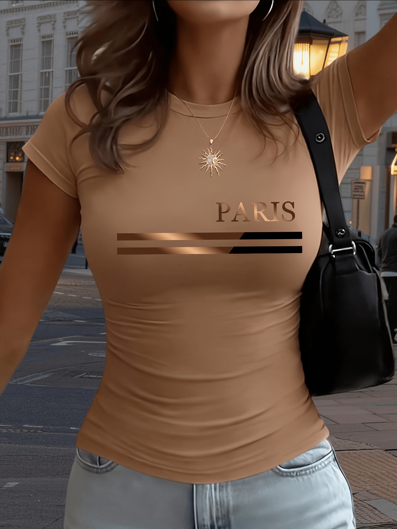 T-shirt d'été pour femmes, imp - Street Fashion In Paris avis et prix