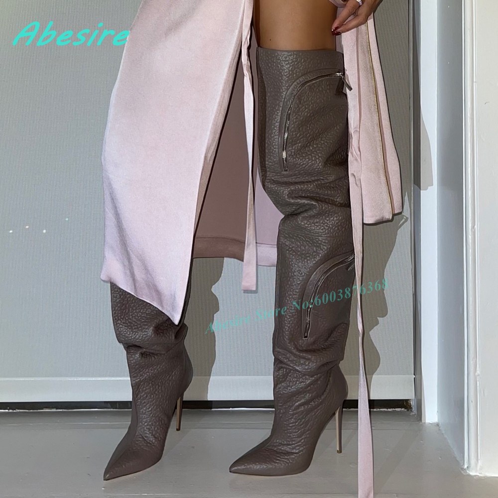 Bottes en denim bleu à bout po - Street Fashion Denim avis et prix