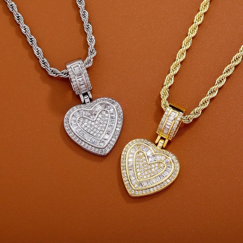 Collier pendentif cœur en stra - Fashion Street Singapore avis et prix