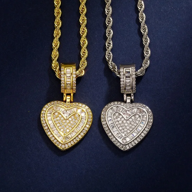 Collier pendentif cœur en stra - Fashion Street Singapore avis et prix