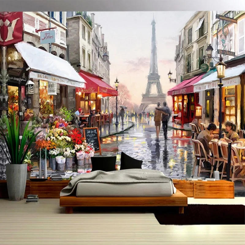 Papier Peint Mural 3D Style Eu - Street Fashion Wallpaper avis et prix