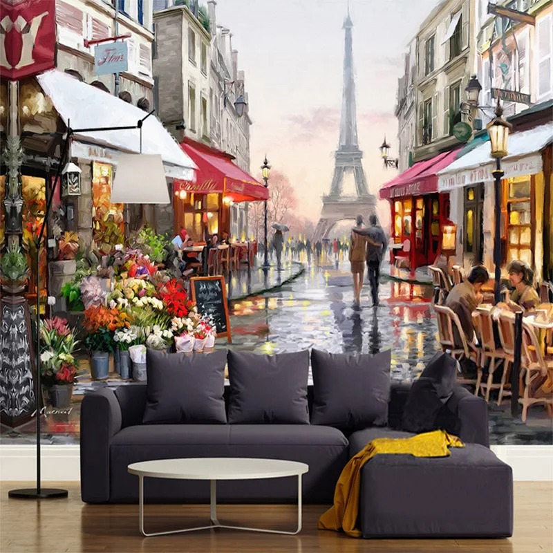 Papier Peint Mural 3D Style Eu - Street Fashion Wallpaper avis et prix