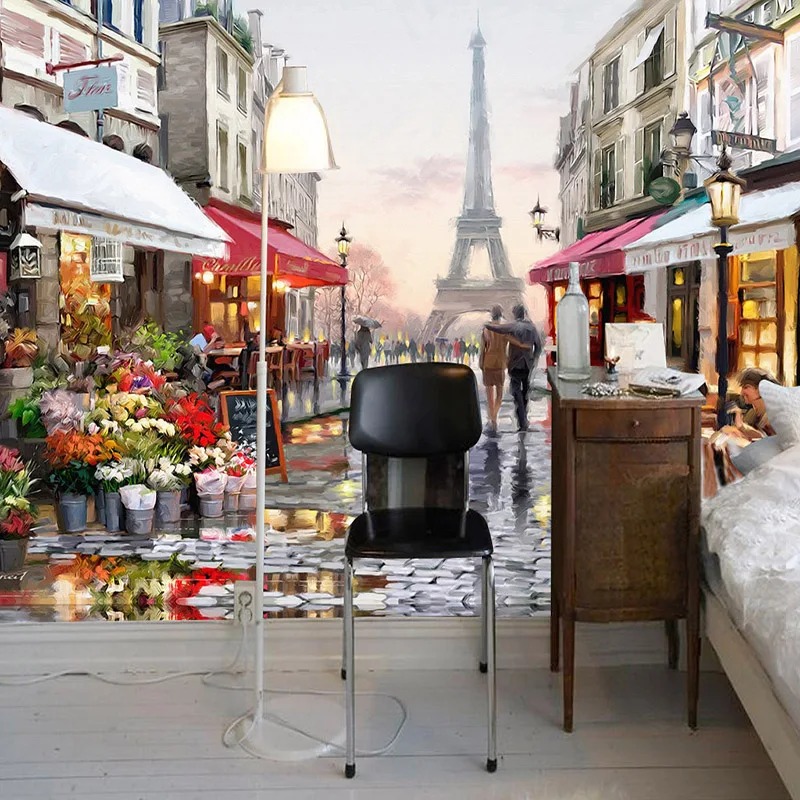 Papier Peint Mural 3D Style Eu - Street Fashion Wallpaper avis et prix
