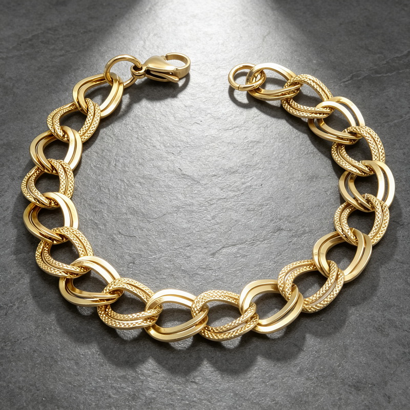 Bracelet minimaliste en acier  - Fashion Street Singapore avis et prix