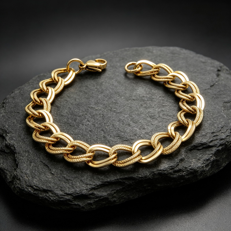 Bracelet minimaliste en acier  - Fashion Street Singapore avis et prix