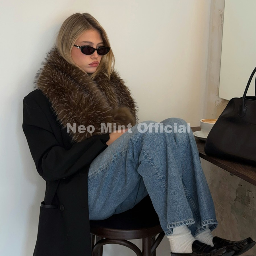 Écharpe longue et ample en fau - Girl Fashion Street avis et prix