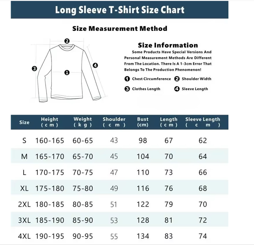 T-shirt à manches longues pour - Fashion Streetwear avis et prix