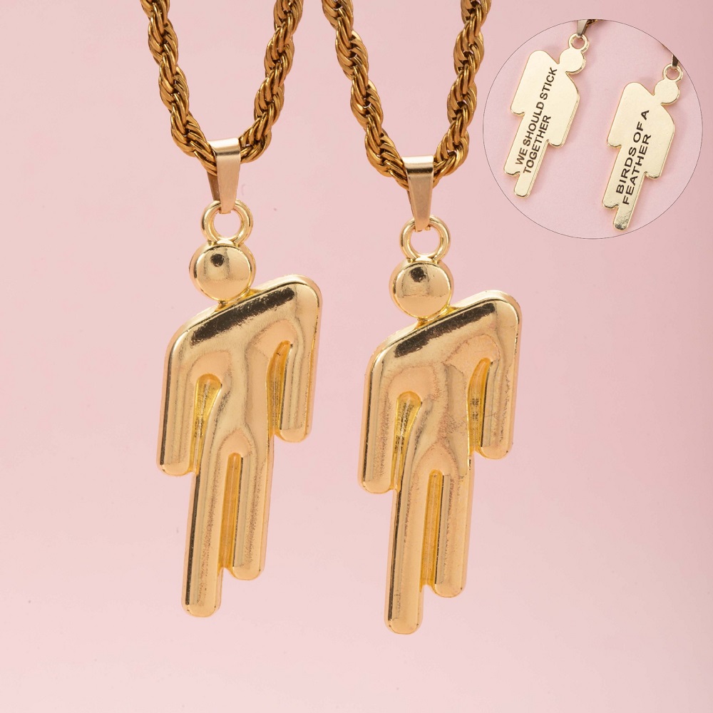 2 pièces Hip Hop en acier inox - Fashion Street Singapore avis et prix