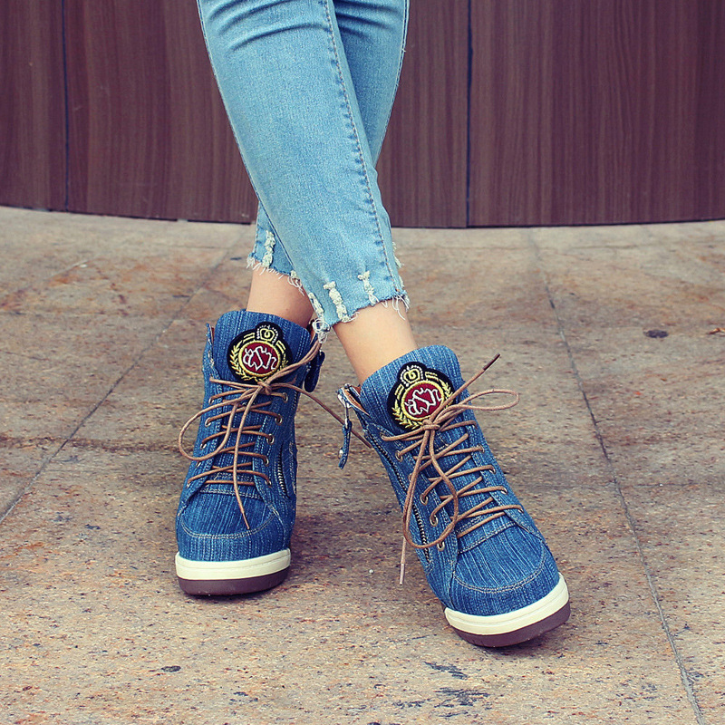 Nouvelles Bottines en Jean Reh - Street Fashion Denim avis et prix