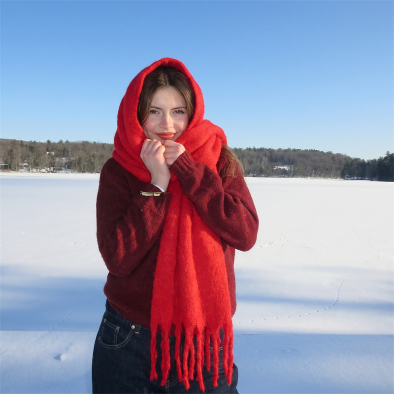 Écharpe vintage unie en mohair - Street Fashion Hijab avis et prix