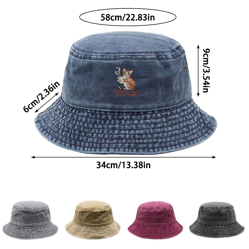 Chapeau de pêcheur en viscose  - Bucket Hat Embroidered avis et prix