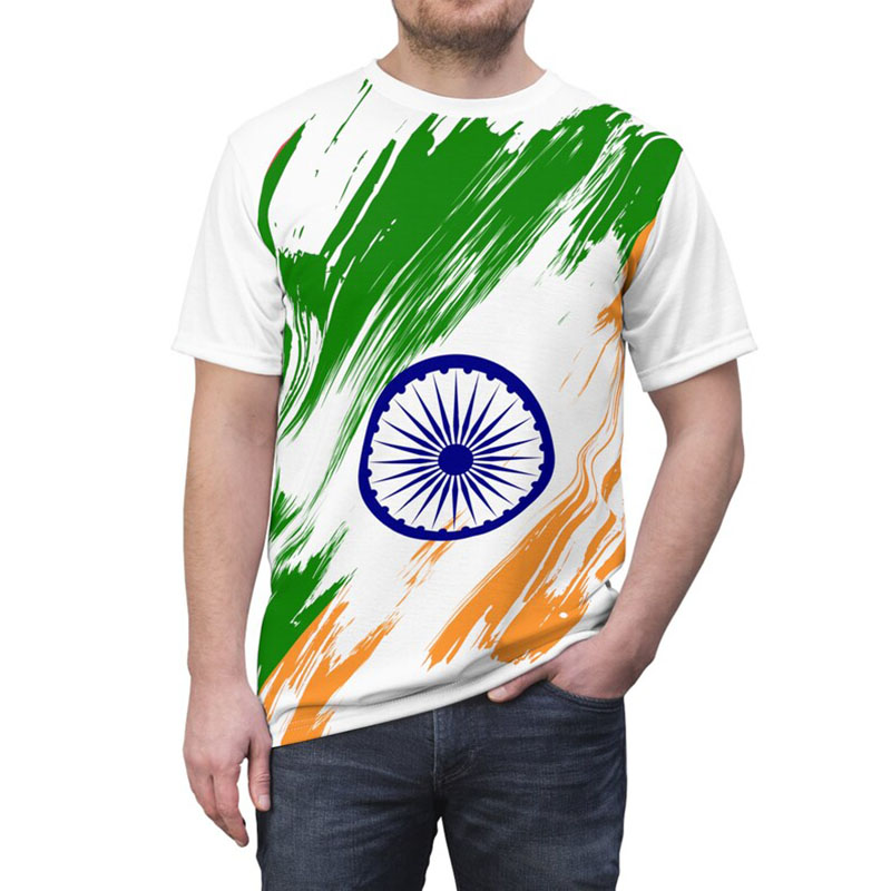 T-shirt imprimé drapeau indien - Street Fashion India avis et prix