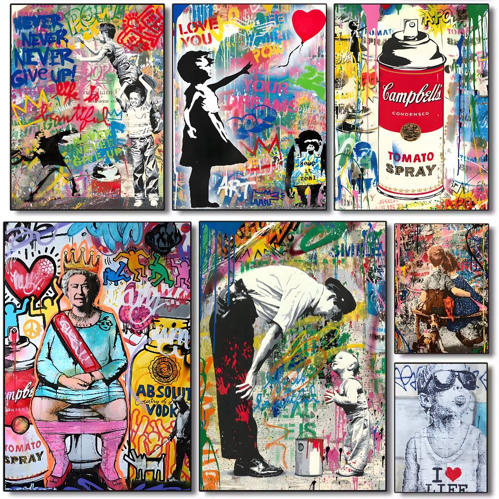 Affiche sur toile Graffiti Str - Street Fashion Wallpaper avis et prix