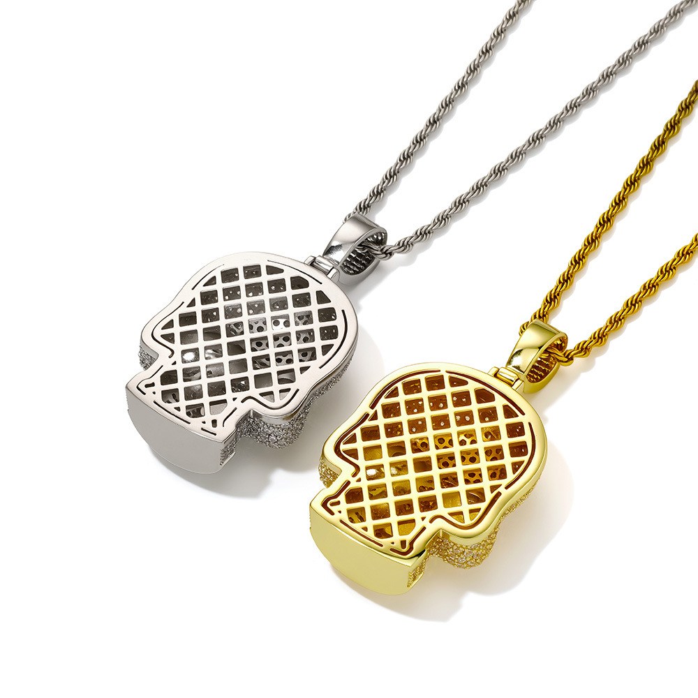 Collier Pendentif Crâne Serti  - Fashion Street Singapore avis et prix