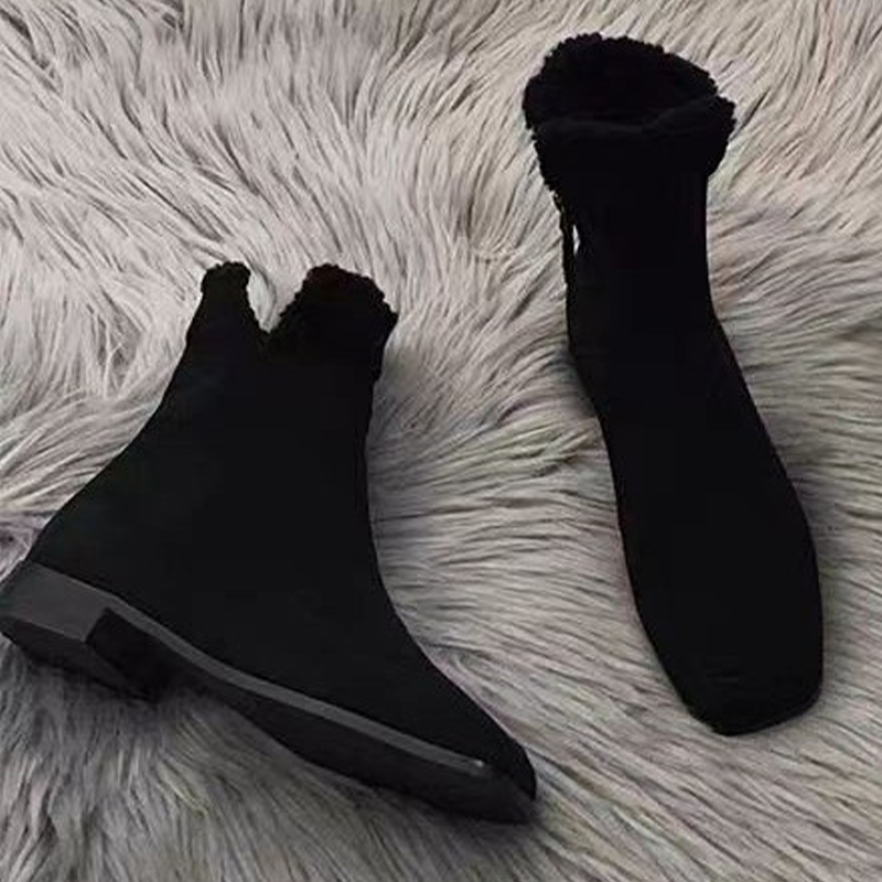 Nouvelles Bottes Courtes en Fo - Street Fashion Clothes avis et prix