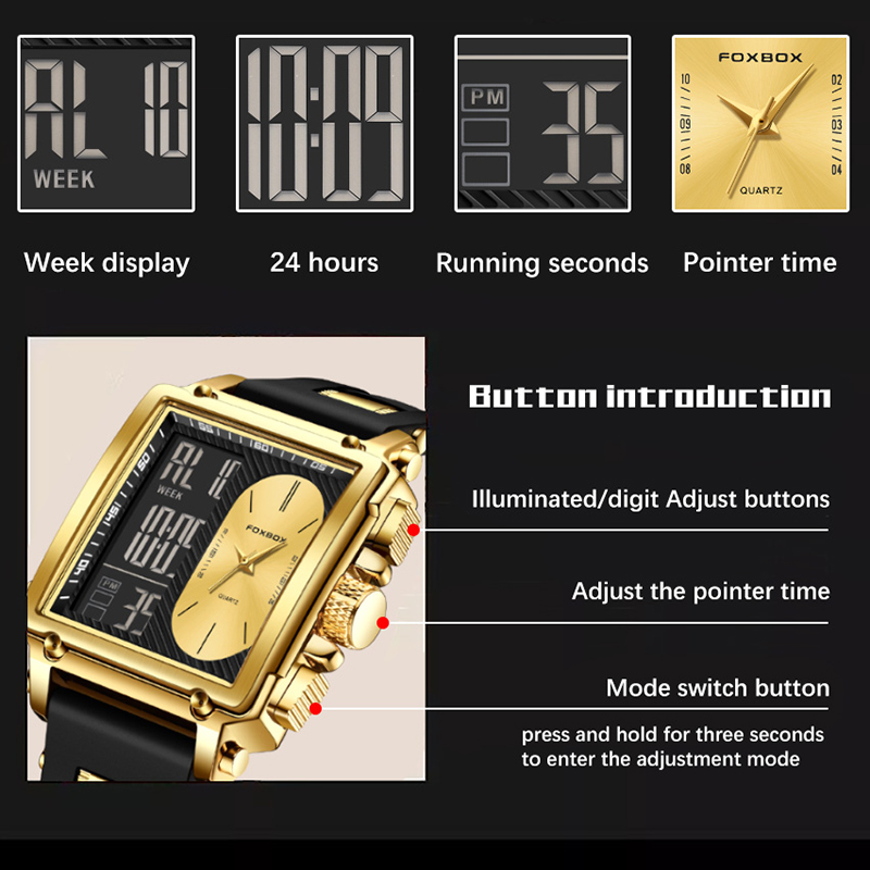 FOXBOX Montre Électronique pou - Street Fashion Week avis et prix
