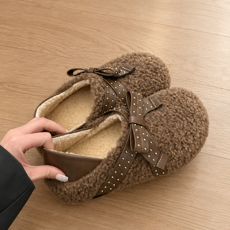 Chaussures plates en fausse fo - Street Fashion Online avis et prix