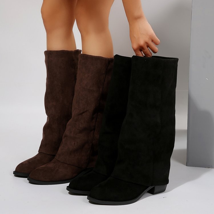Femmes genou bottes hautes aut - Street Fashion Denim avis et prix