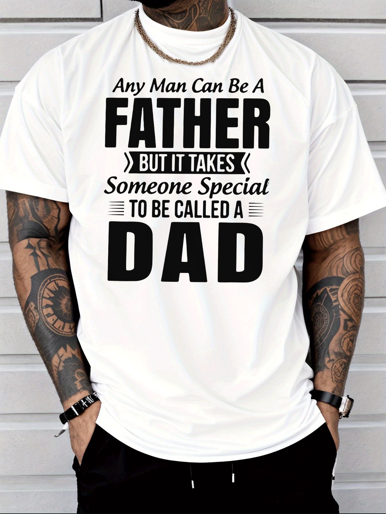 T-shirt classique à col rond a - Street Fashion Quotes avis et prix