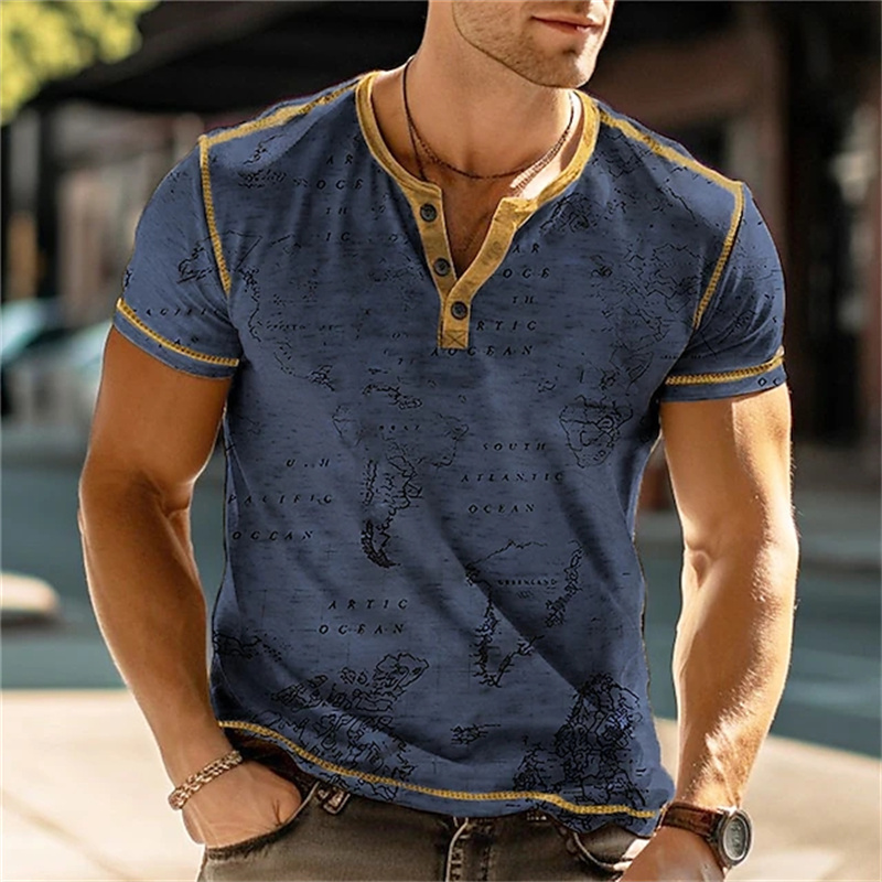 Chemises Henry pour hommes, t- - Street Fashion Clothes avis et prix