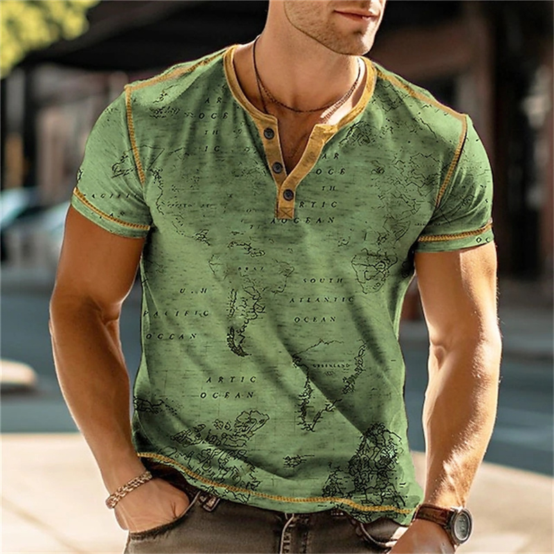 Chemises Henry pour hommes, t- - Street Fashion Clothes avis et prix