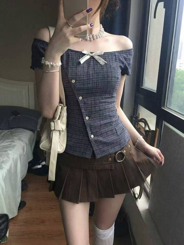 Chemise à volants rétro pour f - Street Fashion In Japan avis et prix