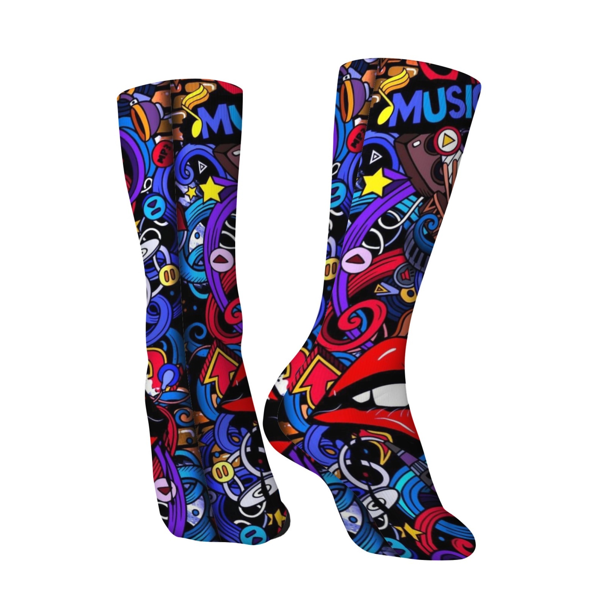 Chaussettes pour hommes à impr - Quirky Street Fashion avis et prix