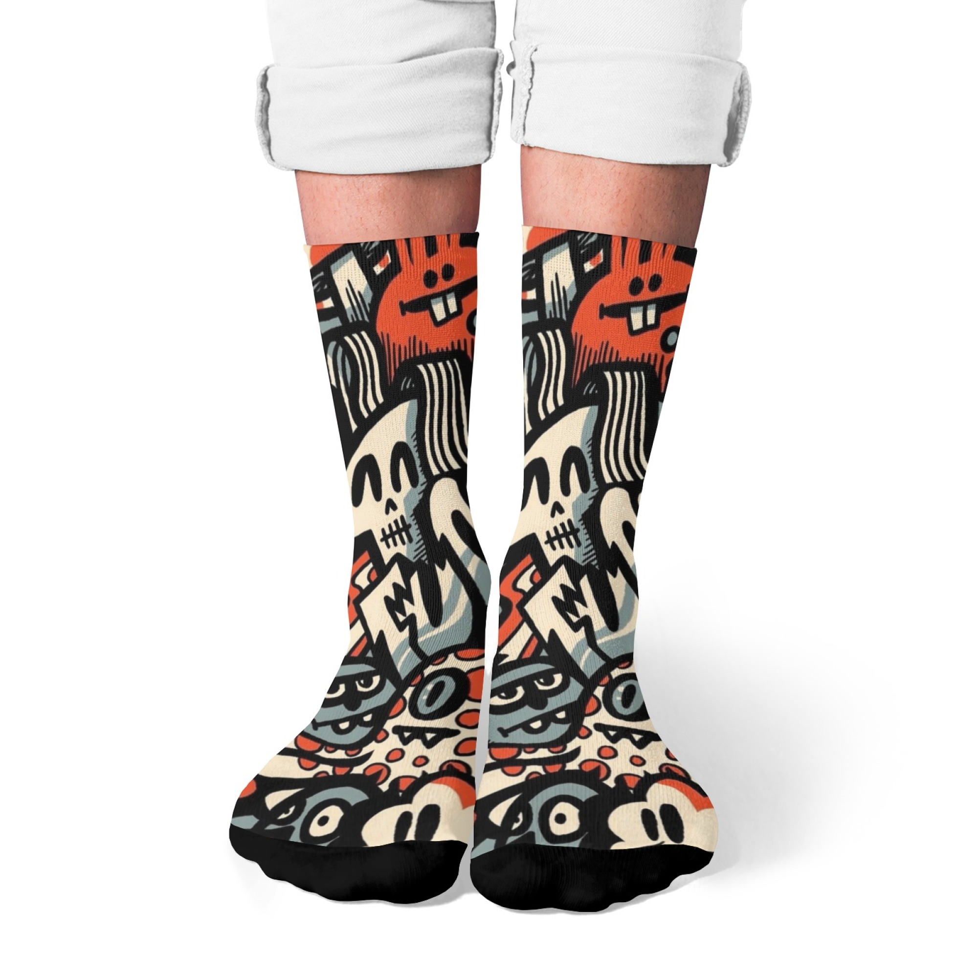 Chaussettes pour hommes à impr - Quirky Street Fashion avis et prix